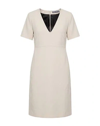 Department Five Department 5 Woman Mini Dress Beige Size 4 Polyester, Viscose, Elastane In Neutral
