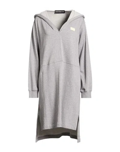 Department Five Department 5 Woman Mini Dress Light Grey Size S Cotton In Gold