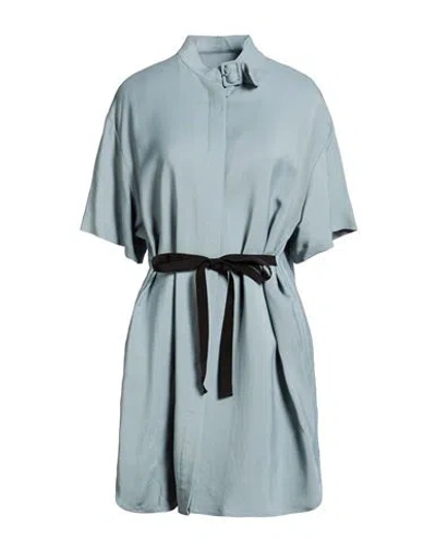 Department Five Department 5 Woman Mini Dress Slate Blue Size 6 Viscose, Elastane