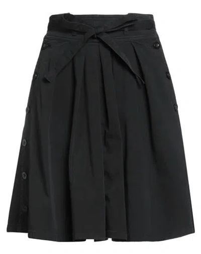 Department Five Department 5 Woman Mini Skirt Black Size 29 Cotton, Elastane