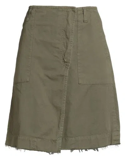 Department Five Department 5 Woman Mini Skirt Military Green Size 8 Cotton