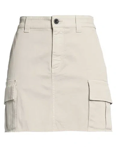 Department Five Department 5 Woman Mini Skirt Sand Size 6 Cotton, Elastane In Neutral