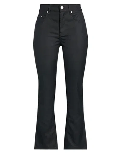 DEPARTMENT FIVE DEPARTMENT 5 WOMAN PANTS BLACK SIZE 28 POLYESTER, VISCOSE, ELASTANE