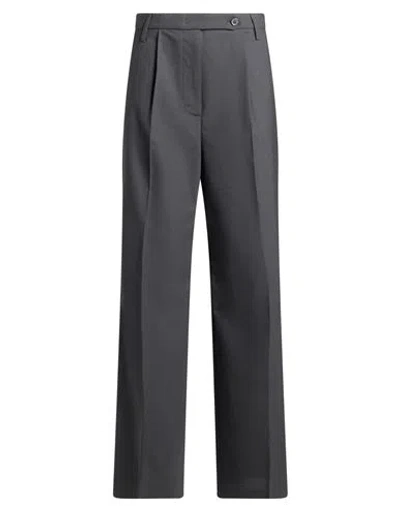 Department Five Department 5 Woman Pants Black Size 6 Polyester, Virgin Wool, Elastane In Gray