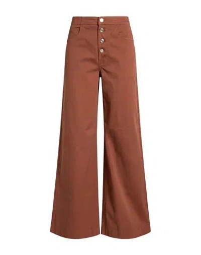 Department Five Department 5 Woman Pants Brown Size 29 Cotton, Elastane