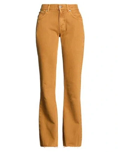 Department Five Department 5 Woman Pants Camel Size 27 Cotton In Orange