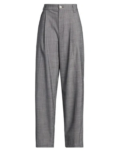 Department Five Department 5 Woman Pants Grey Size 6 Polyester, Virgin Wool, Elastane In Gray