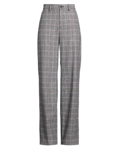 Department Five Department 5 Woman Pants Grey Size 6 Wool, Polyester, Elastane In Black