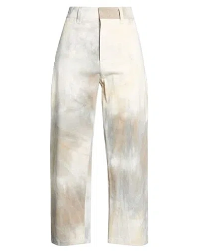 Department Five Department 5 Woman Pants Ivory Size 27 Cotton, Elastane In Neutral