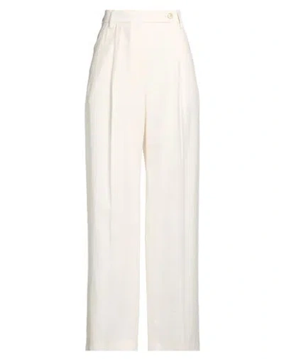 Department Five Department 5 Woman Pants Ivory Size 6 Lyocell, Polyamide In White
