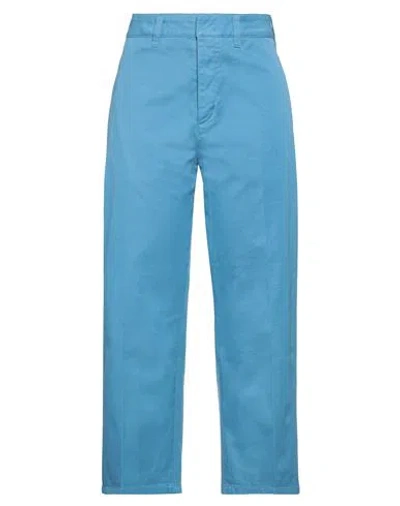 Department Five Department 5 Woman Pants Light Blue Size 28 Cotton, Elastane