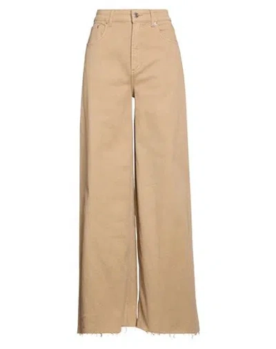 Department Five Department 5 Woman Pants Light Brown Size 27 Cotton, Elastane In Neutral