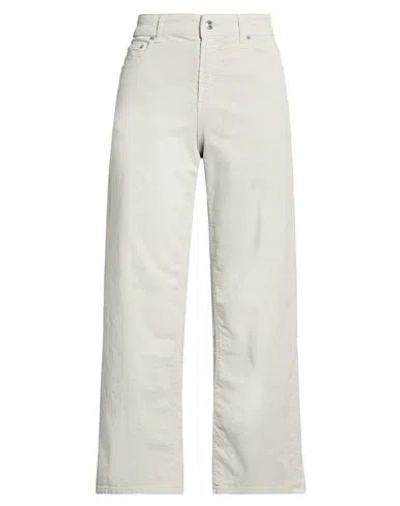 Department Five Department 5 Woman Pants Light Grey Size 28 Cotton, Elastane In Gray