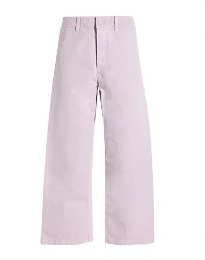 Department Five Department 5 Woman Pants Lilac Size 27 Cotton In Pink