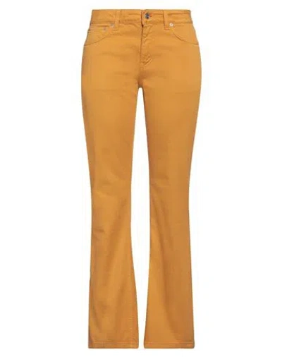 Department Five Department 5 Woman Pants Marigold Size 28 Cotton, Elastane In Yellow