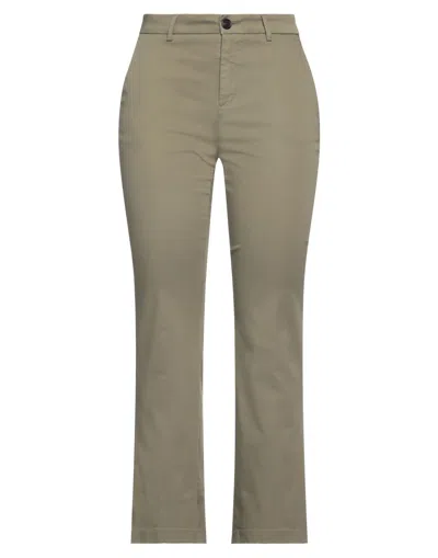 DEPARTMENT FIVE DEPARTMENT 5 WOMAN PANTS MILITARY GREEN SIZE 27 COTTON, ELASTANE