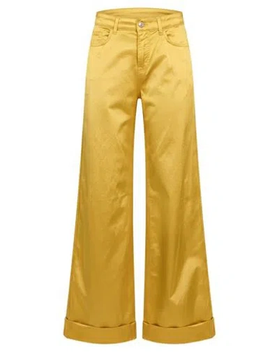 Department Five Department 5 Woman Pants Mustard Size 6 Cotton, Viscose, Elastane In Multi