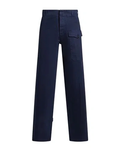 Department Five Department 5 Woman Pants Navy Size 6 Cotton, Elastane In Blue