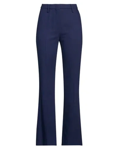 Department Five Department 5 Woman Pants Navy Size 6 Viscose, Polyester, Rubber In Blue