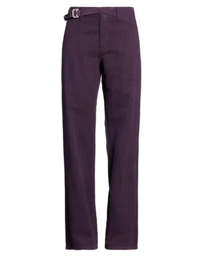 Department Five Department 5 Woman Pants Purple Size 27 Cotton, Lyocell In Brown