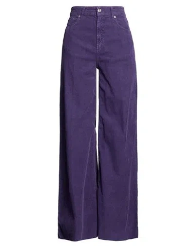 Department Five Department 5 Woman Pants Purple Size 29 Cotton, Elastane