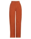 Department Five Department 5 Woman Pants Rust Size 28 Cotton, Elastane In Red