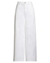Department Five Department 5 Woman Pants White Size 27 Cotton, Elastane In White