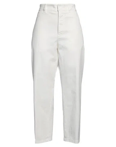Department Five Department 5 Woman Pants White Size 28 Cotton, Elastane