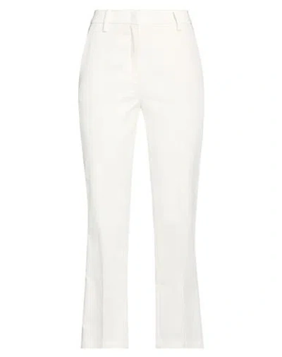 Department Five Department 5 Woman Pants White Size 30 Cotton, Elastane In Neutral