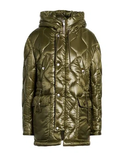 Department Five Department 5 Woman Puffer Military Green Size S Polyester, Polyamide, Polypropylene