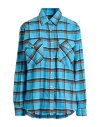 Department Five Department 5 Woman Shirt Azure Size S Cotton In Blue