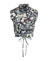 Department Five Department 5 Woman Shirt Charcoal Size 6 Cotton In Gray