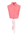 Department Five Department 5 Woman Shirt Coral Size 4 Polyester In Orange