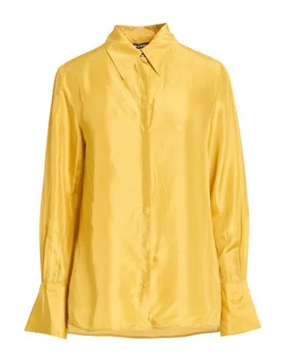 Department Five Department 5 Woman Shirt Marigold Size 6 Silk In Gold