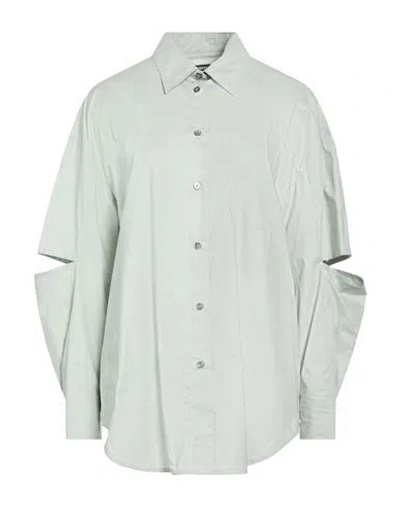 Department Five Department 5 Woman Shirt Sage Green Size 6 Cotton In Gray
