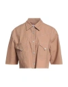 Department Five Department 5 Woman Shirt Sand Size Xs Cotton In Nude