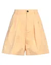 Department Five Department 5 Woman Shorts & Bermuda Shorts Apricot Size 27 Cotton, Hemp In Orange