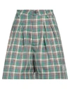 Department Five Department 5 Woman Shorts & Bermuda Shorts Green Size 27 Polyester In Green