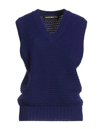 Department Five Department 5 Woman Sweater Bright Blue Size M Wool