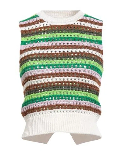 Department Five Department 5 Woman Sweater Ivory Size S Wool In Multi