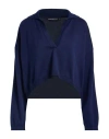 Department Five Department 5 Woman Sweater Midnight Blue Size M Cotton In Blue
