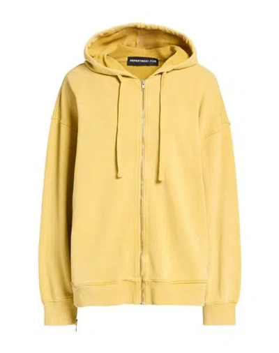 Department Five Department 5 Woman Sweatshirt Mustard Size S Cotton In Yellow