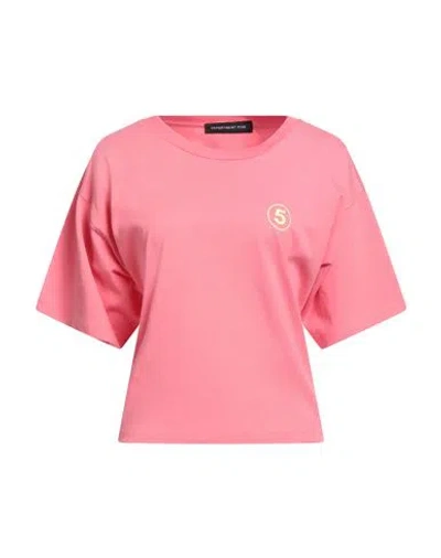 Department Five Department 5 Woman T-shirt Coral Size S Cotton In Pink