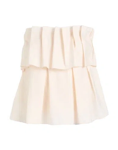 Department Five Department 5 Woman Top Off White Size 2 Lyocell, Polyamide In Neutral