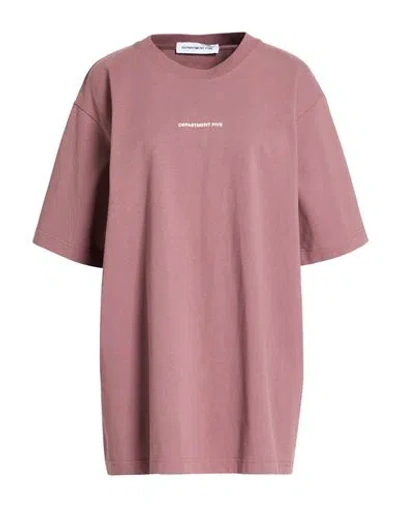 Department Five Department 5 Woman T-shirt Light Brown Size S Cotton In Pink