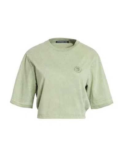 Department Five Department 5 Woman T-shirt Military Green Size L Cotton