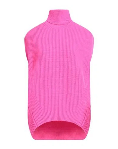Department Five Department 5 Woman Turtleneck Fuchsia Size S Merino Wool, Cashmere In Multi