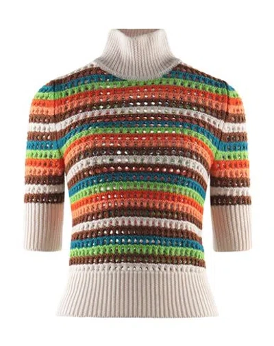 Department Five Department 5 Woman Turtleneck Off White Size S Wool In Multi