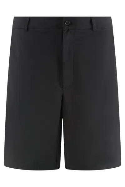Department Five Department 5 Wool-blend Techno Fabric Bermuda Shorts In Black