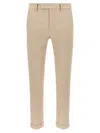 Department Five Pressed Turn-up Trousers In Neutral